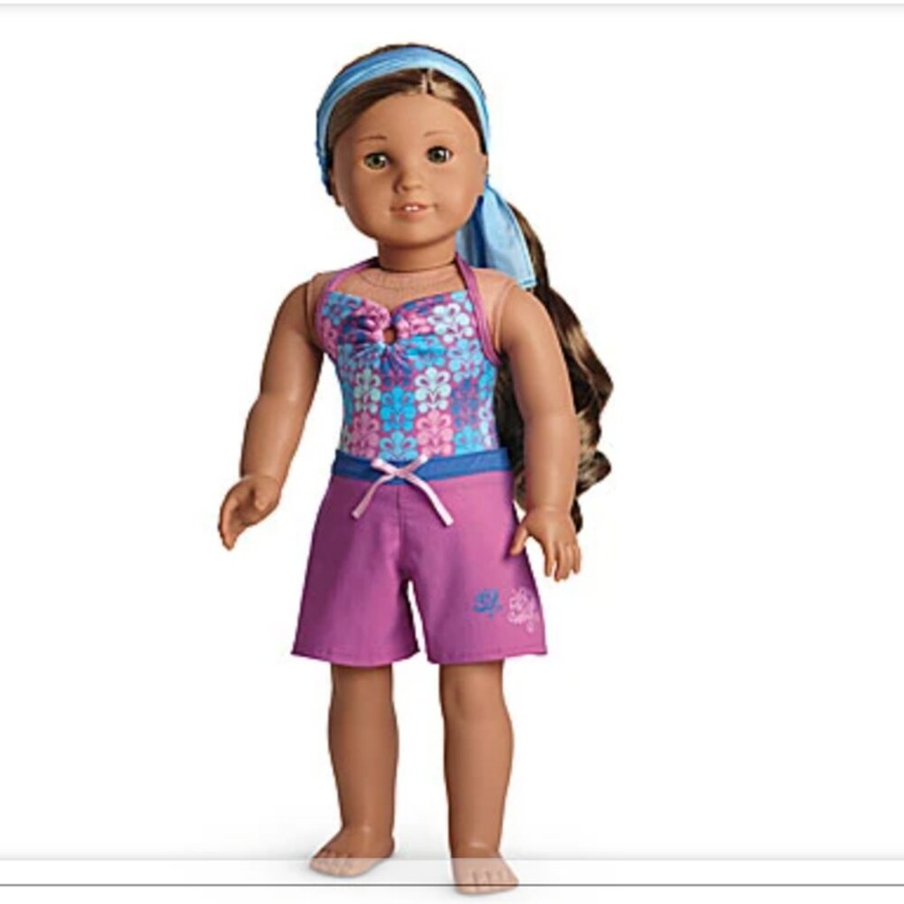 American Girl Kanani Beach outfit and accessories